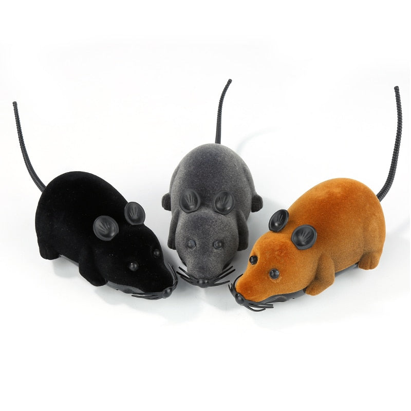 1PC Hot Selling Cat Toy Funny Cat Mice Toy  On Remote Wireless RC  Mice Toy For Cat Remote Control Mouse Toy Pet Supplies