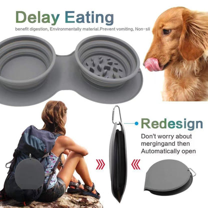 Silicone Foldable Dogs Bowls for Dogs Water Bottles Pet Portable Drinker for Dogs Travel Pets Feeding Cat Bowls Feeding Supplies