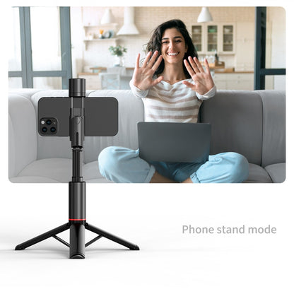 COOL DIER Q12S Foldable Wireless Selfie Stick Bluetooth Monopod With Remote Shutter Fill Light Tripod for IOS Android 2023 NEW