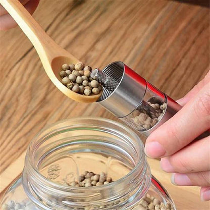 Thumb Pepper Grinder Stainless Steel Salt Grinder Pepper Mill Single Hand Mini Salt And Pepper Grinder Set Or Single Manual