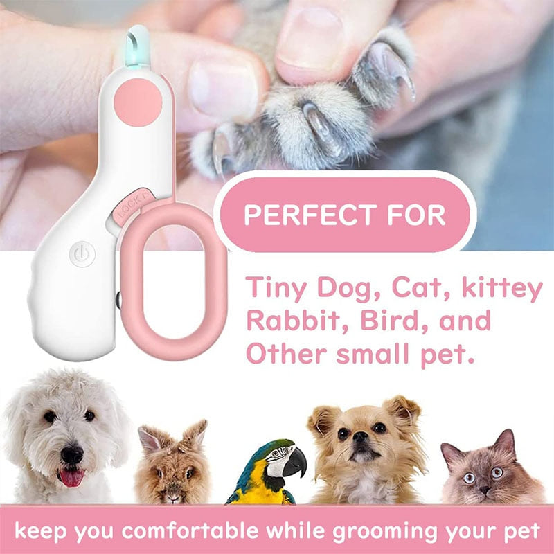 Led Dog Nail Clipper for Small Medium Dog Cat Cutter Scissors Puppy Nail Clippers for Cat Dog Grooming Claw Scissors Pet Supplie