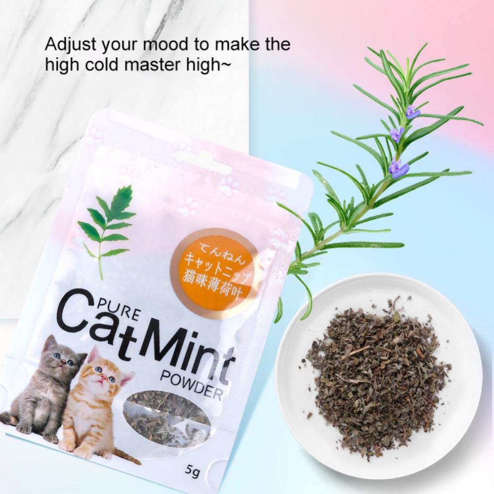 Cat Catnip Toy Natural Catnip Organic Pets Mint Grass Menthol Can Be Sprinkled On Toys For Kitten Catmint Toy Cats Pet Supplies