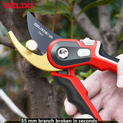 Delixi SK5 Steel Gardening Fruit Tree Pruning Shears Garden Branch Shears Pruning Shears Flower Flower Pruning Branch Scissors