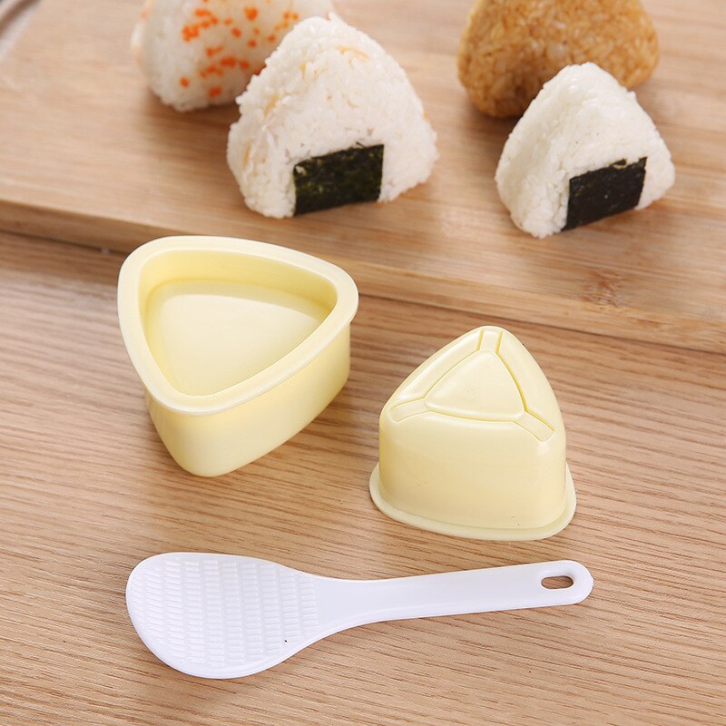 New DIY Sushi Mold Onigiri Rice Ball Food Press Triangular Sushi Maker Mold Japanese Home Kitchen Bento Accessories Tools