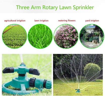 Automatically Rotate Sprinkler Quick Coupling Lawn Rotating Nozzle Grass Garden Lawn Irrigation 360° Sprinkler Gardening Tools