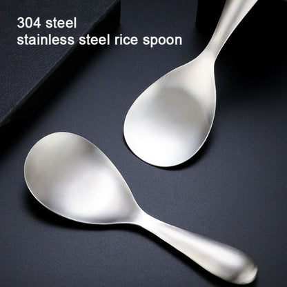 Stainless Steel Rice Spoon Large Capacity Rice Paddle Deepen Thicken Soup Spoon Dinnerware Tableware Kitchen Cooking Tools