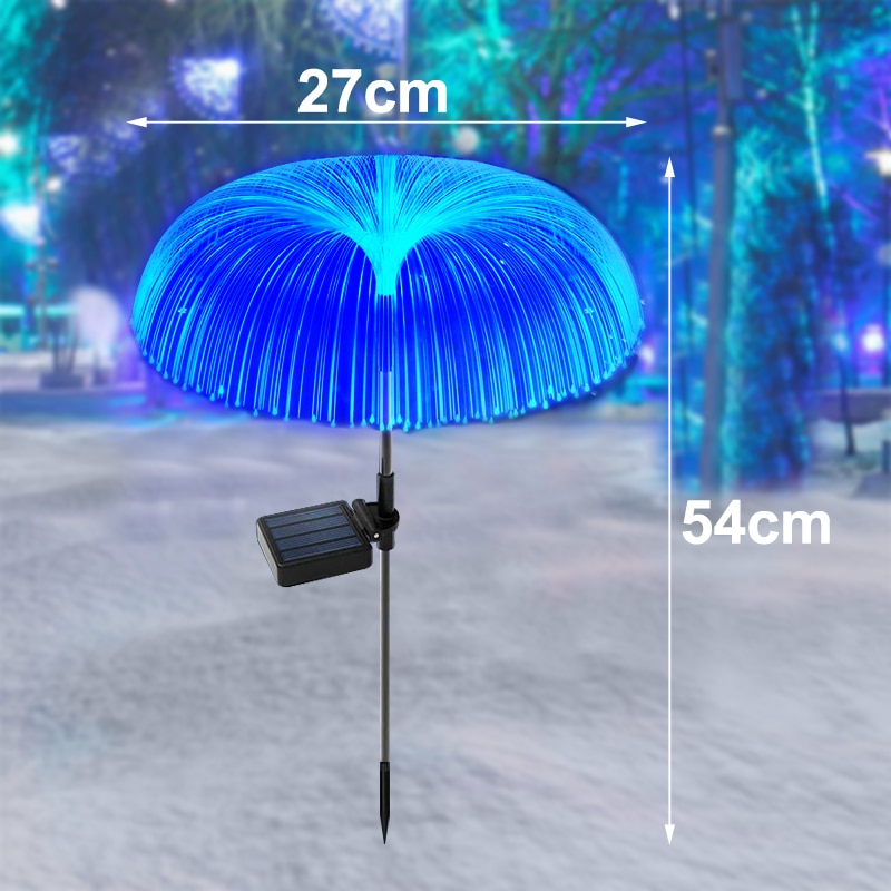 Solar LED Garden Lights Jellyfish Decoration Solar Power Waterproof Outdoor Pathway Solar Lamp