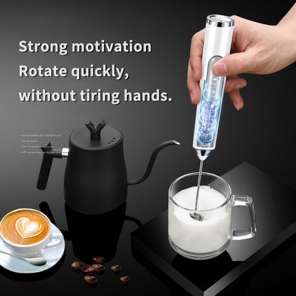 Electric Milk Foamer Blender Wireless Coffee Whisk Mixer Handheld Egg Beater Cappuccino Frother Mixer USB Portable Kitchen Tools