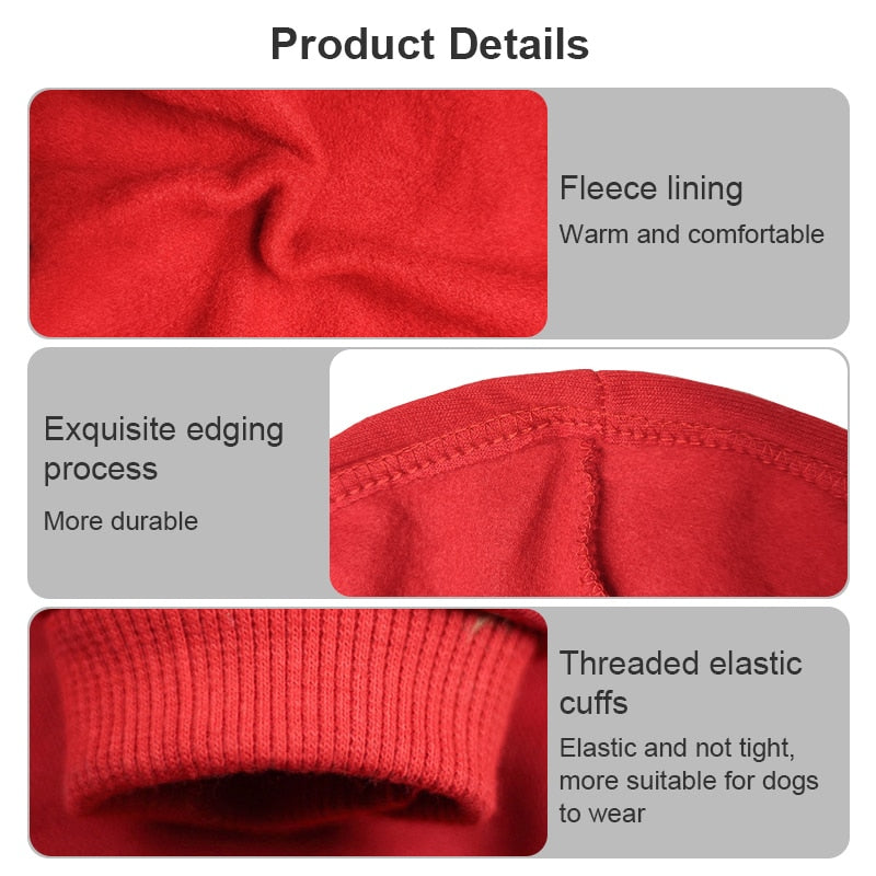 Soft Fleece Pet Dog Clothes Dogs Hoodies Warm Sweatshirt Pet Costume Jacket For Chihuahua French Bulldog Labrador Dogs Clothes