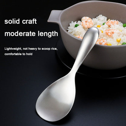 Stainless Steel Rice Spoon Large Capacity Rice Paddle Deepen Thicken Soup Spoon Dinnerware Tableware Kitchen Cooking Tools