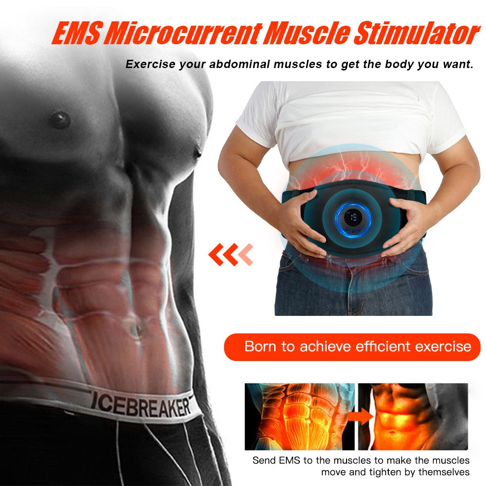 EMS Muscle Stimulator Abs Trainer Fitness Abdominal Electrostimulation Fat burner Myostimulator ems belt for abdomen Slimming