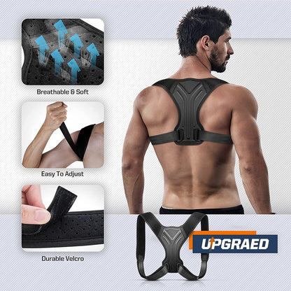 Adjustable Back Shoulder Posture Corrector Belt Clavicle Spine Support Reshape Your Body Home Office Sport Upper Back Neck Brace