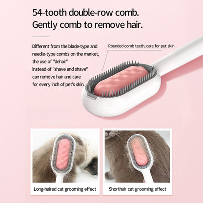 Pet Grooming Brush Self Cleaning Cat Brush General Double Side Sticky Floating Hair Comb Pet Hair Remover 고양이 빗 Brosse Chat