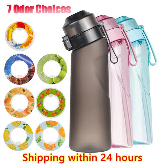 Air Flavored Water Bottle Scent Up Water Cup Sports Water Bottle For Outdoor Fitness Fashion Water Cup With Straw Flavor Pods