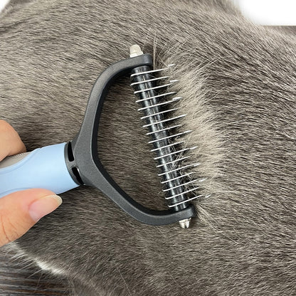 Pet Hair Removal Comb Cat Dog Brush Pet Hair Grooming Tool Puppy Hair Shedding Combs Pet Fur Trimming Dematting Deshedding Brush