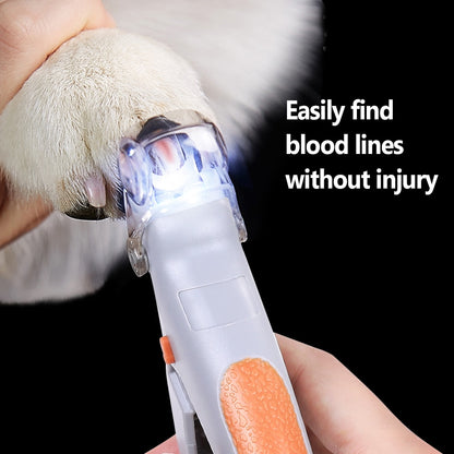 Professional Pet Nail Clipper Scissors Dog Cat Nail Toe Claw Clippers Scissor LED Light Nail Trimmer for Animals Pet Supplie