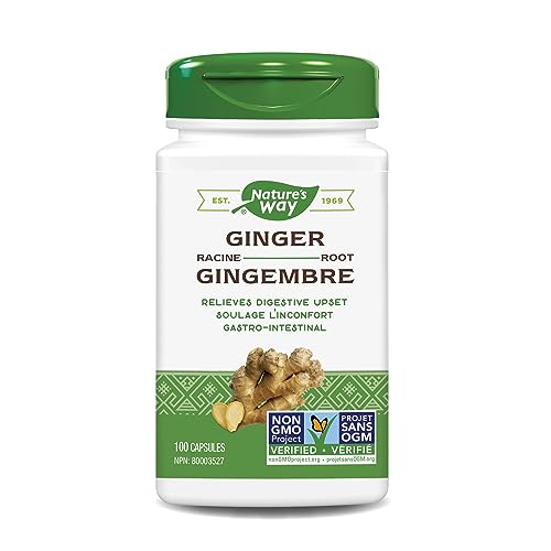 Nature's Way Ginger Root, Traditional Digestive Support*, 1,100 mg, 240 Vegan Capsules