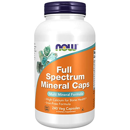 NOW Supplements, Full Spectrum Mineral Caps, Multi Mineral Formula, 240 Veg Capsules