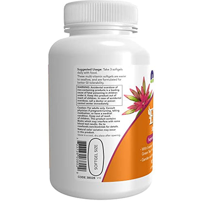 NOW Supplements, Eve™ Women's Multivitamin with Evening Primrose, Cranberry, Green Tea, Horsetail Silica & CoQ10, 90 Softgels