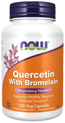 NOW Supplements, Quercetin with Bromelain, Balanced Immune System*, 120 Veg Capsules