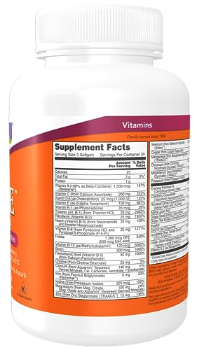 NOW Supplements, Eve™ Women's Multivitamin with Evening Primrose, Cranberry, Green Tea, Horsetail Silica & CoQ10, 90 Softgels