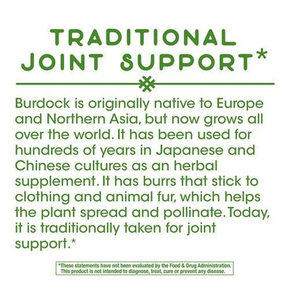 Nature's Way Burdock Root, Traditional Joint Support*, 100 Vegan Capsules