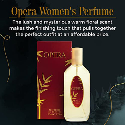 American Collection Opera Perfume For Women, Inspired by the Scent of the Yve's Saint Laurent's Opium, with Classic Warm Floral Scents of Clove and Lily of the Valley, 80ml (2.75 Fl Oz)